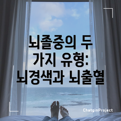 뇌졸중의 두 가지 유형: 뇌경색과 뇌출혈