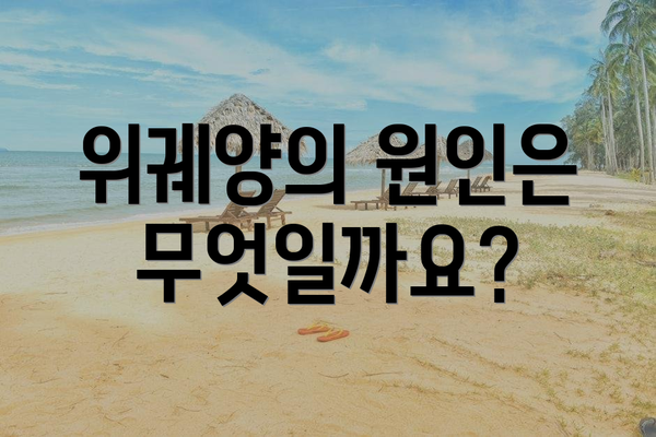 위궤양의 원인은 무엇일까요?