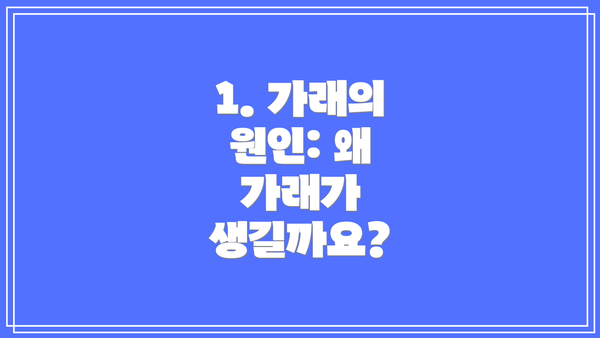 1. 가래의 원인: 왜 가래가 생길까요?