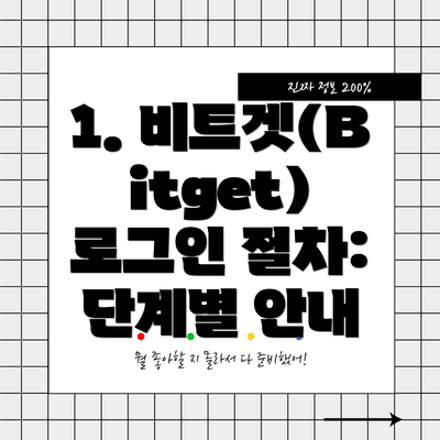 1. 비트겟(Bitget) 로그인 절차: 단계별 안내