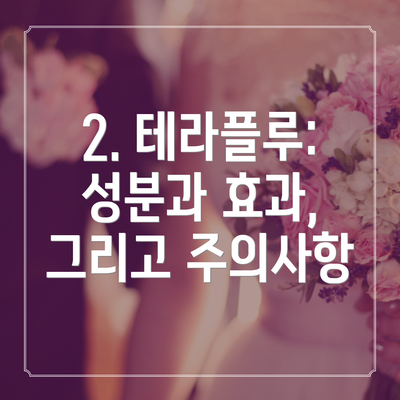 2. 테라플루: 성분과 효과, 그리고 주의사항