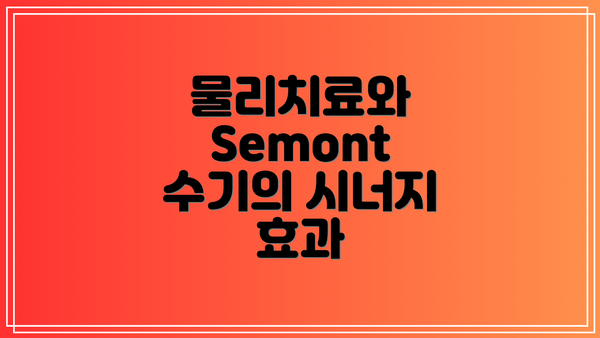 물리치료와 Semont 수기의 시너지 효과