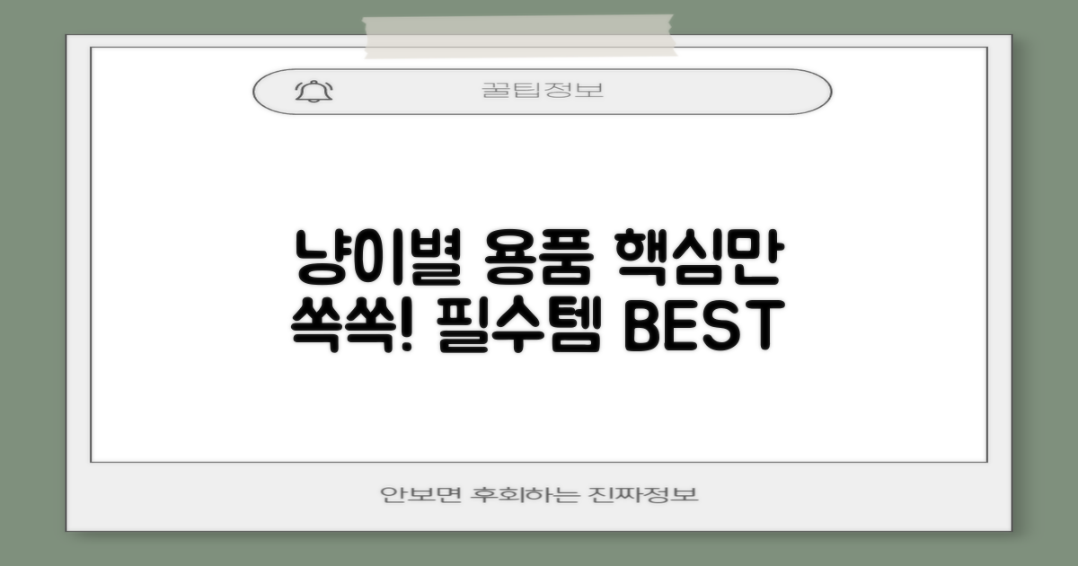 냥이별 맞춤 용품 고르기