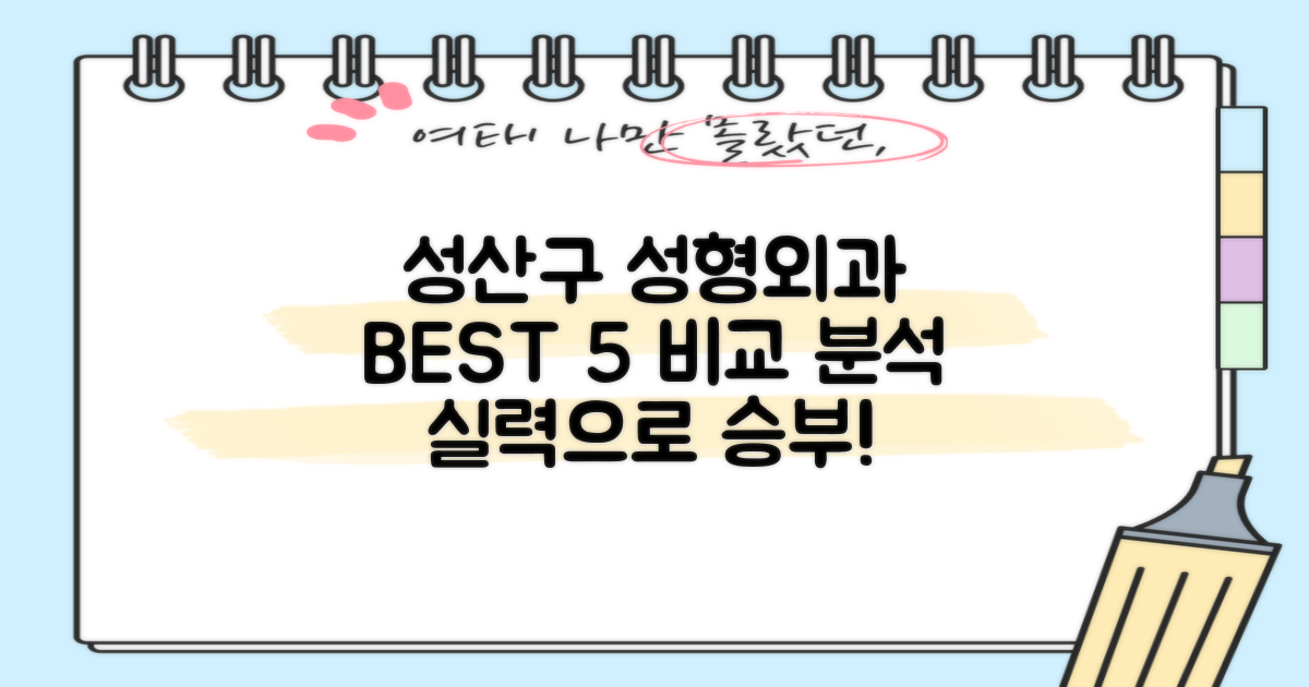 창원시 성산구 성형외과: 엄선된 5곳 비교 분석