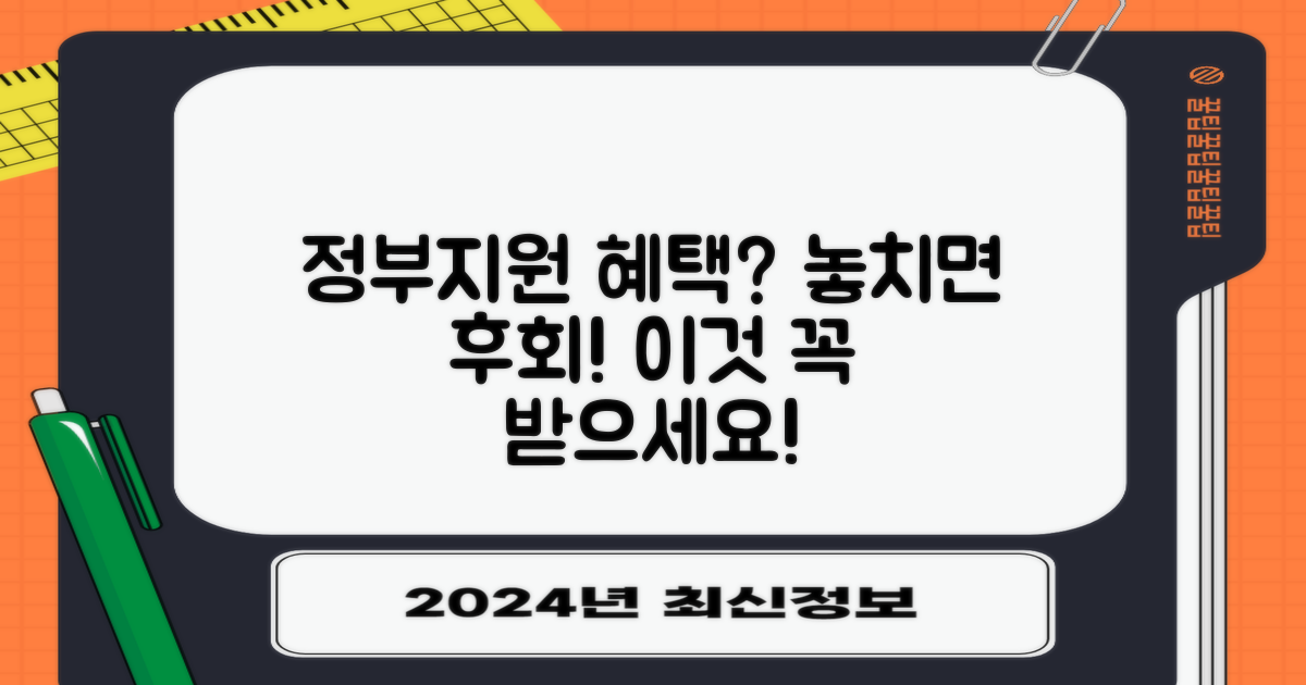 정부지원, 어떤 혜택이?