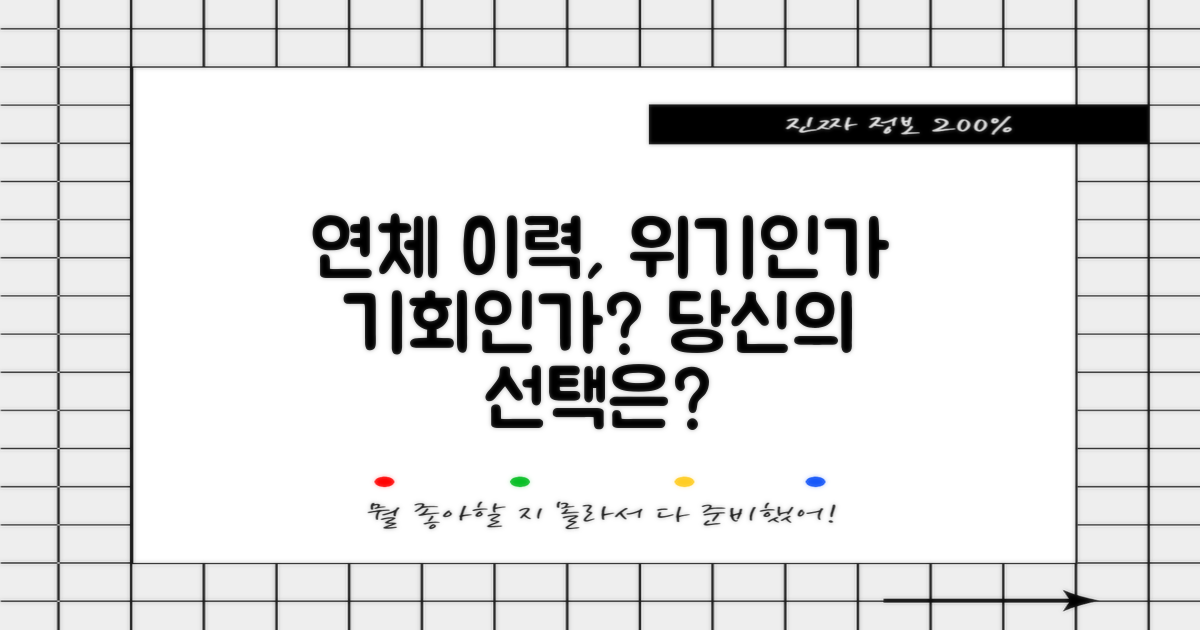 연체 이력: 문제 vs 기회