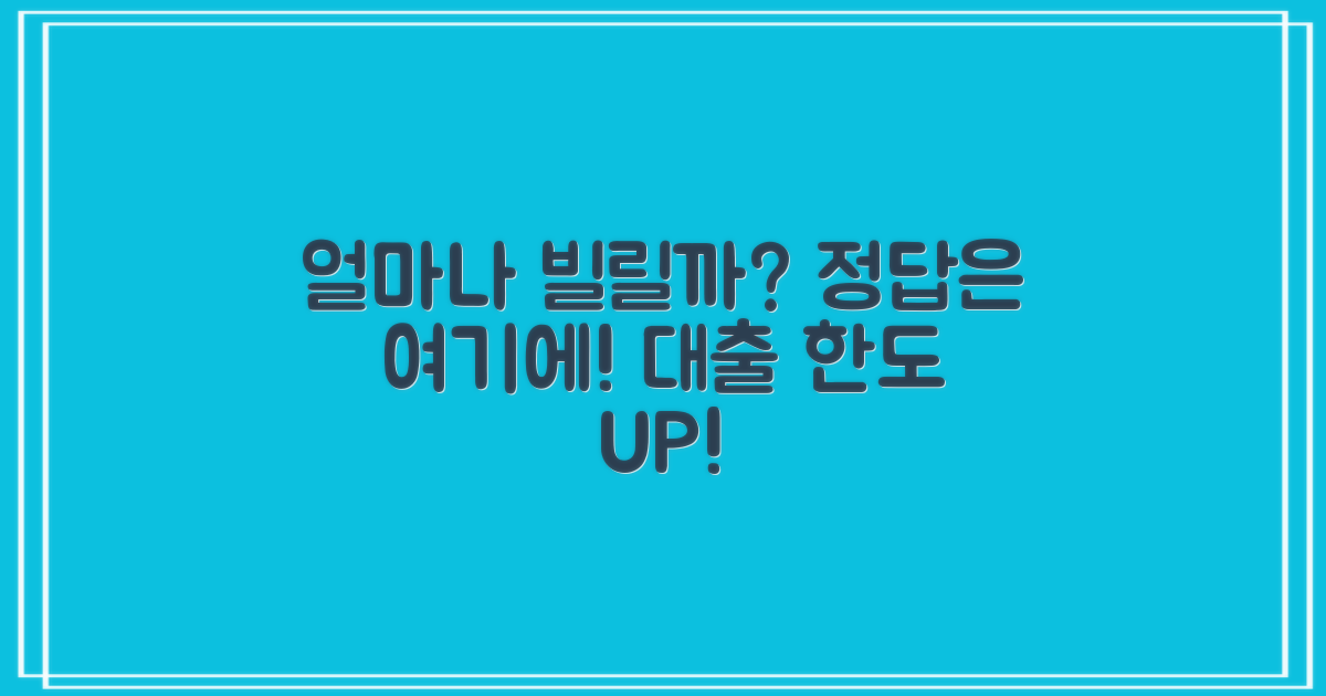 얼만큼 빌릴 수 있나?