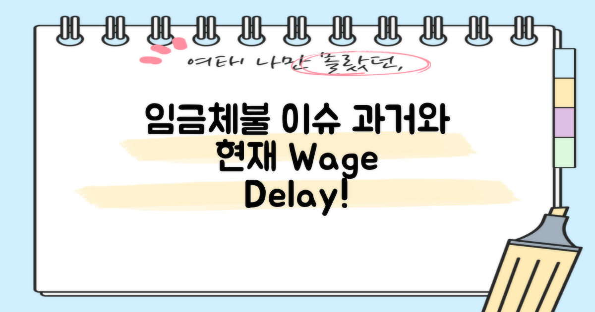 임금체불 이슈 과거와 현재