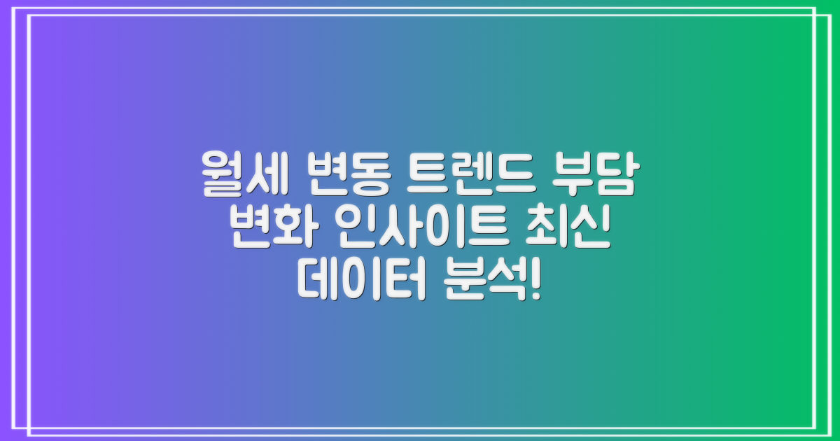 월세 부담 변화 추이