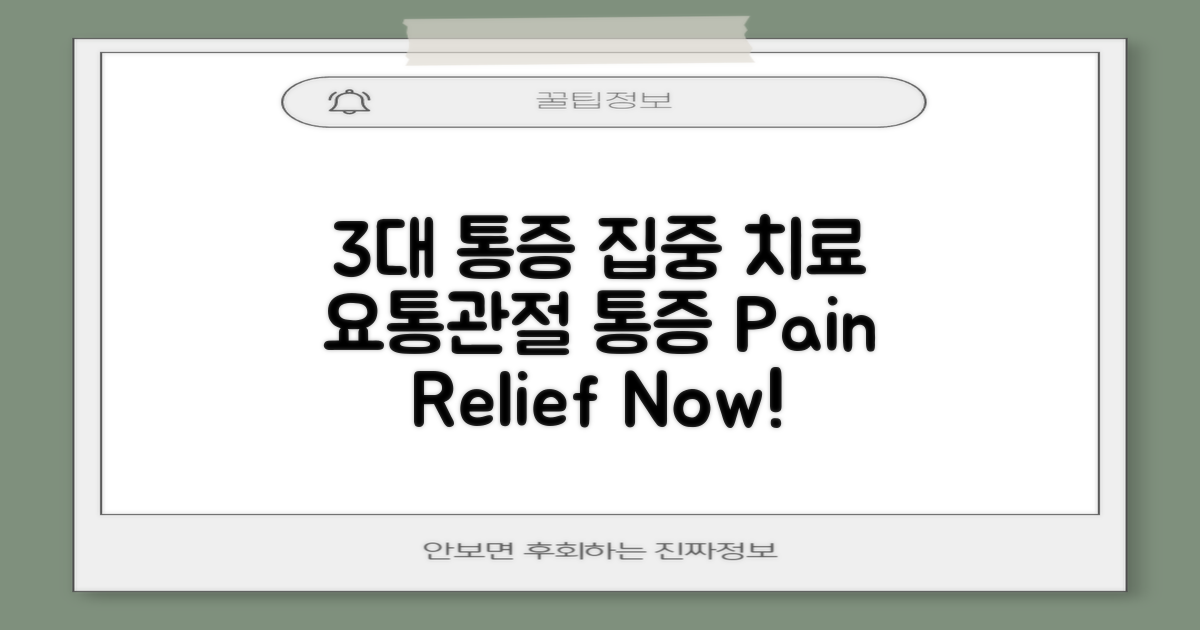 3대 통증 부위 집중 치료