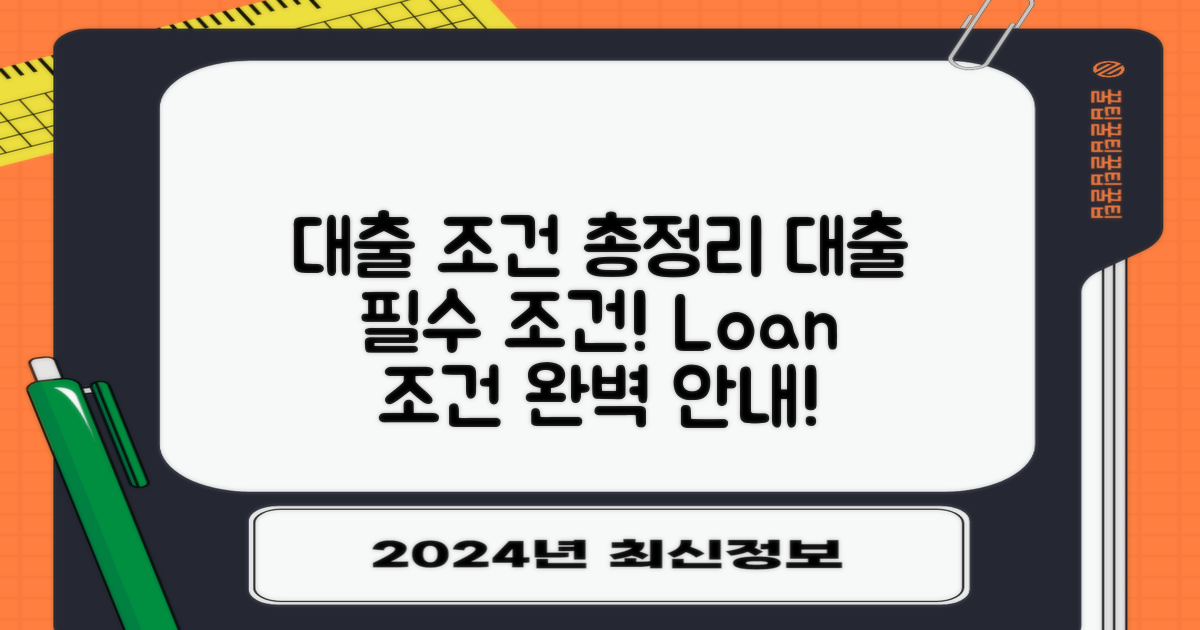 대출 조건 총정리