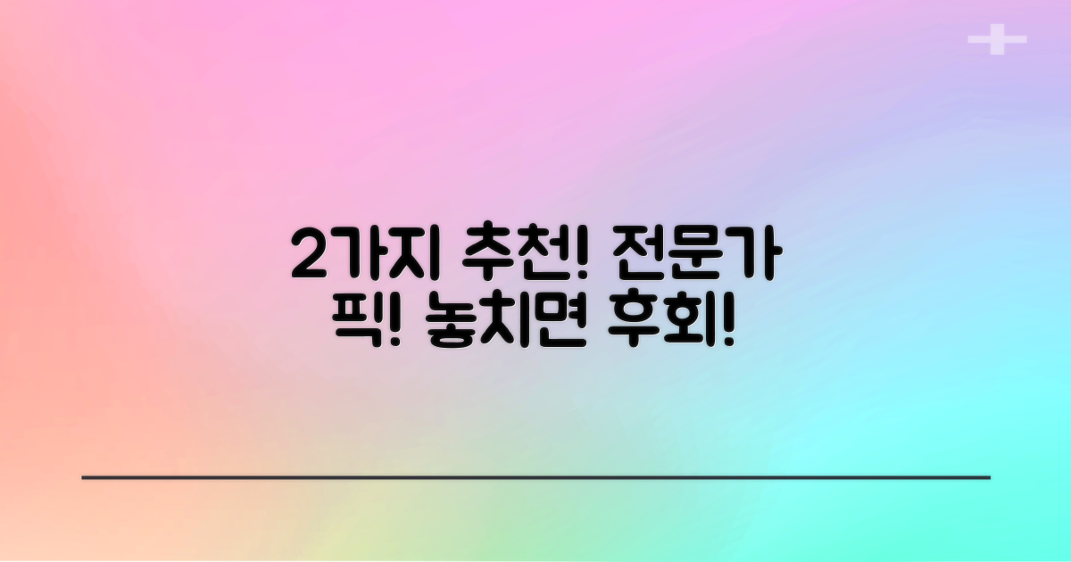 2가지 추천 전문가